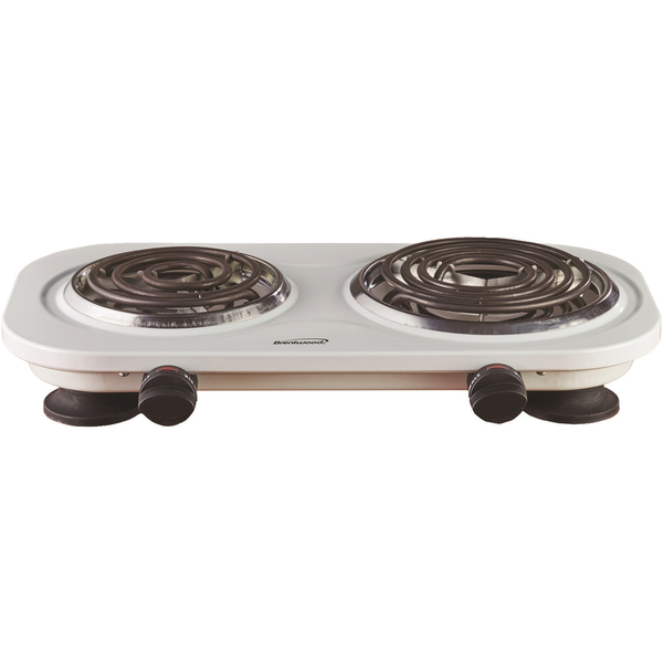 BRENTWOOD(R) TS-361W 1500W DBL BURNER BLK